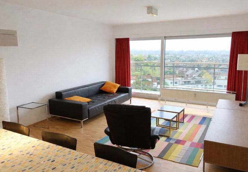 Spacious and bright 2-bedroom apartment with 2 terraces and parking space in Heverlee

This very spacious furnished apartment is located on the eighth floor and enjoys plenty of natural light and beautiful views. The apartment is ideally situated in Hever
